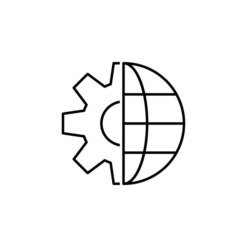 Ilustración de icono de vector de globo