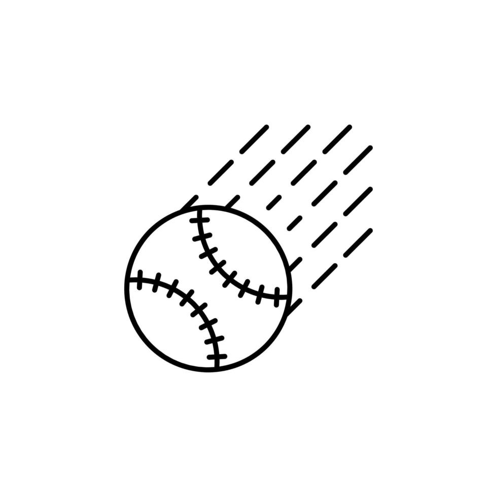 béisbol, pelota vector icono ilustración