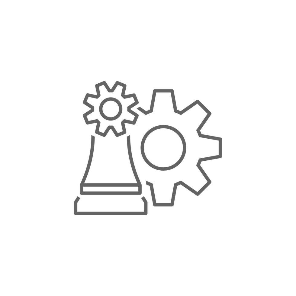 Digital business, strategy vector icon illustration