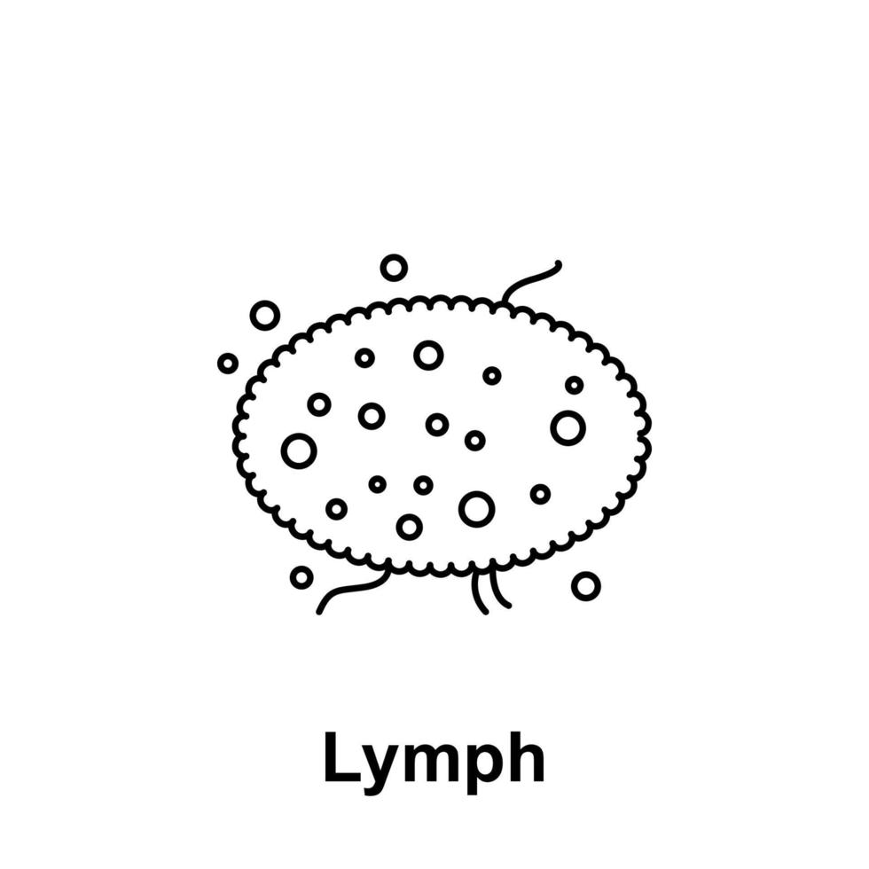 Lymph, organ vector icon illustration