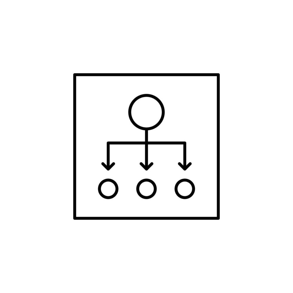 flow chart, plan, web vector icon illustration