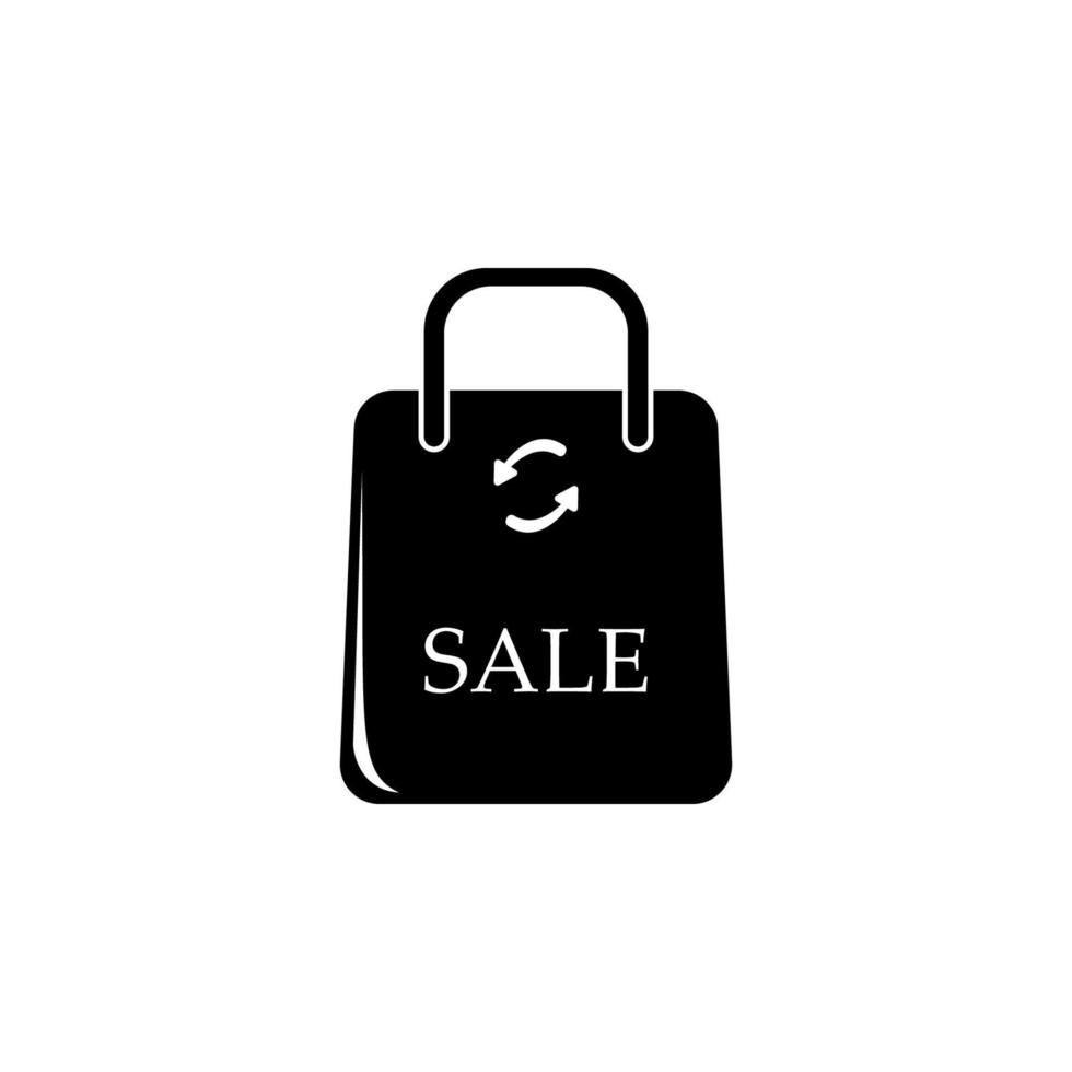 bag with an inscription discount vector icon illustration