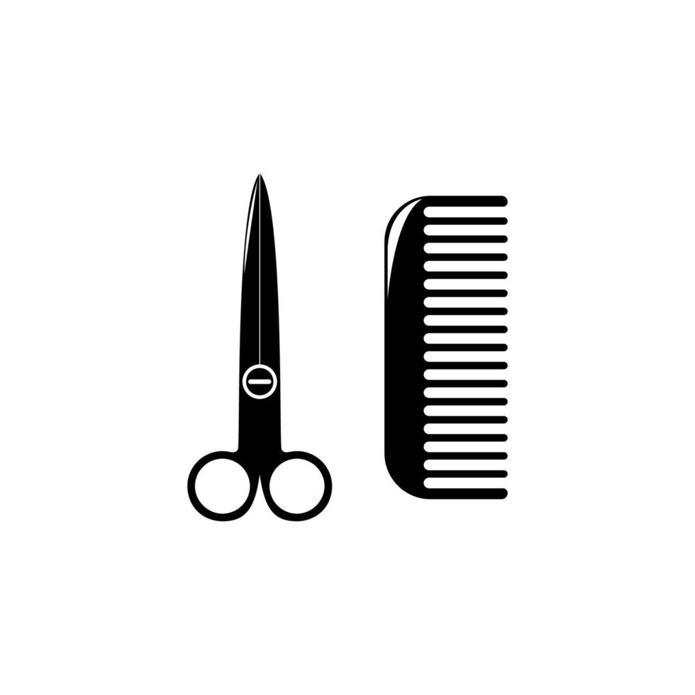 scissors and comb vector icon illustration 23199628 Vector Art at Vecteezy