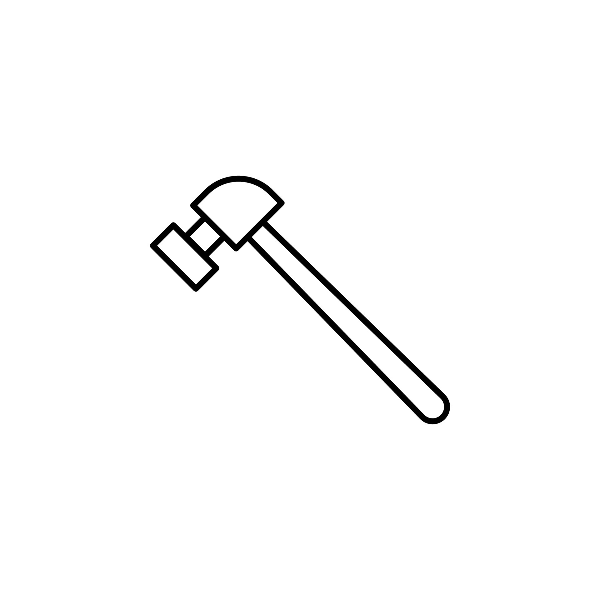hammer vector icon illustration 23199665 Vector Art at Vecteezy