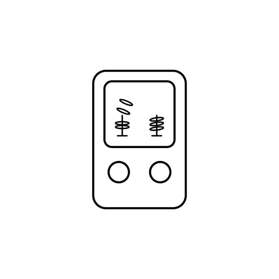 Ring game line vector icon illustration