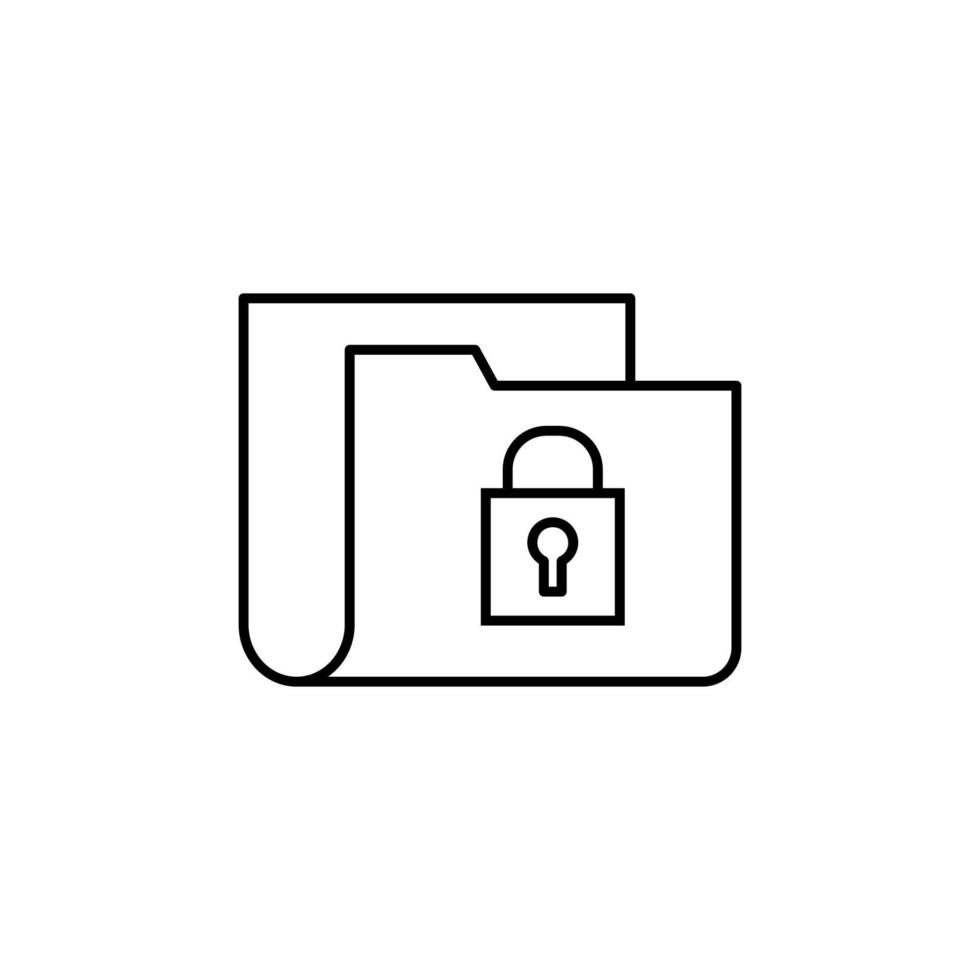 Wallet lock screen vector icon illustration