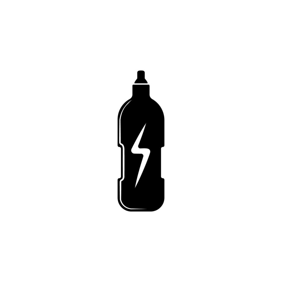 energy juice in a bottle vector icon illustration