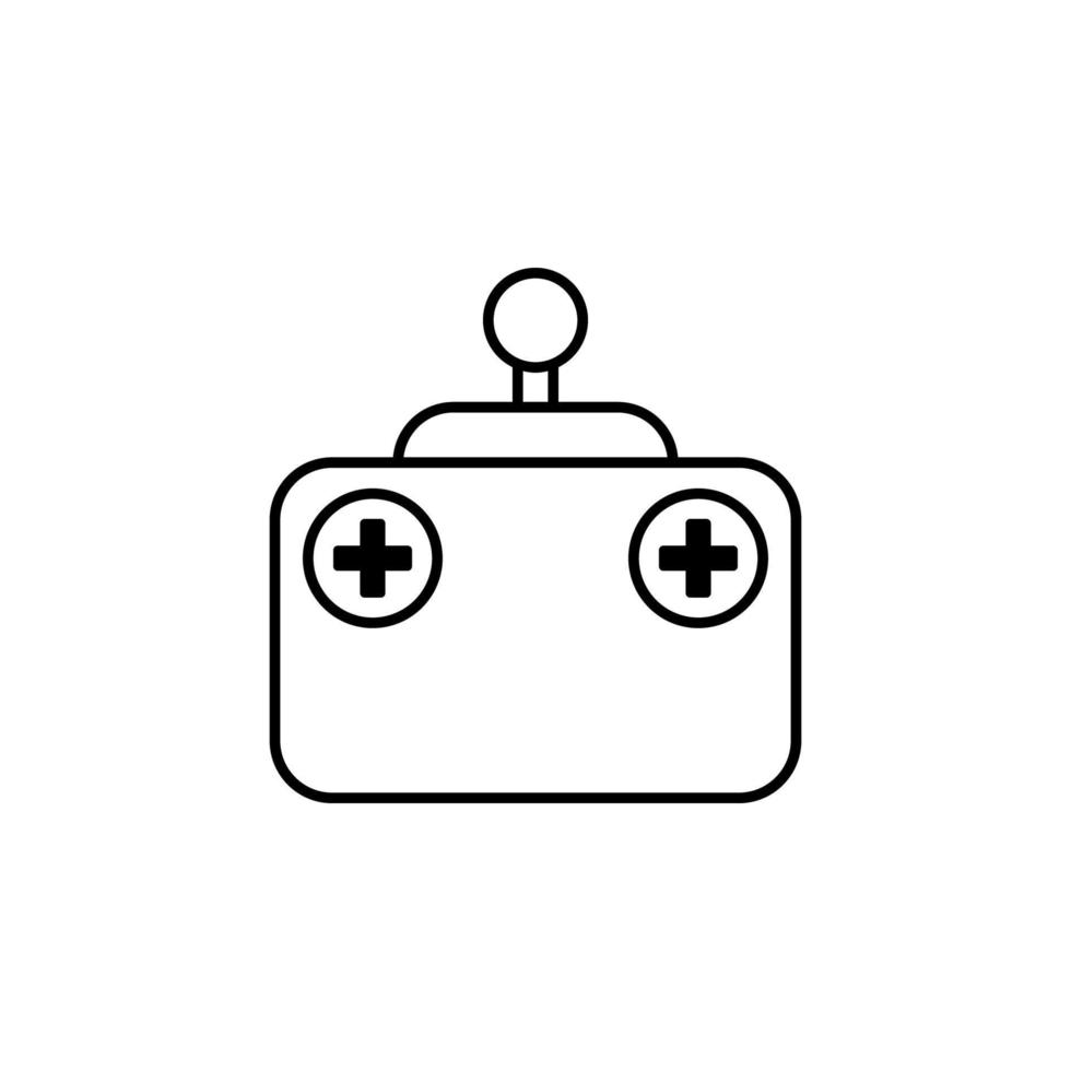 remote control, quadcopter, drone vector icon illustration