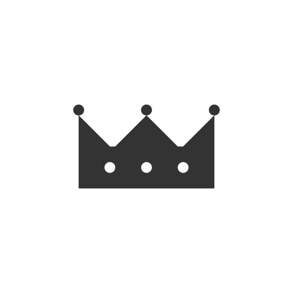 royal crown isolated simple vector icon illustration