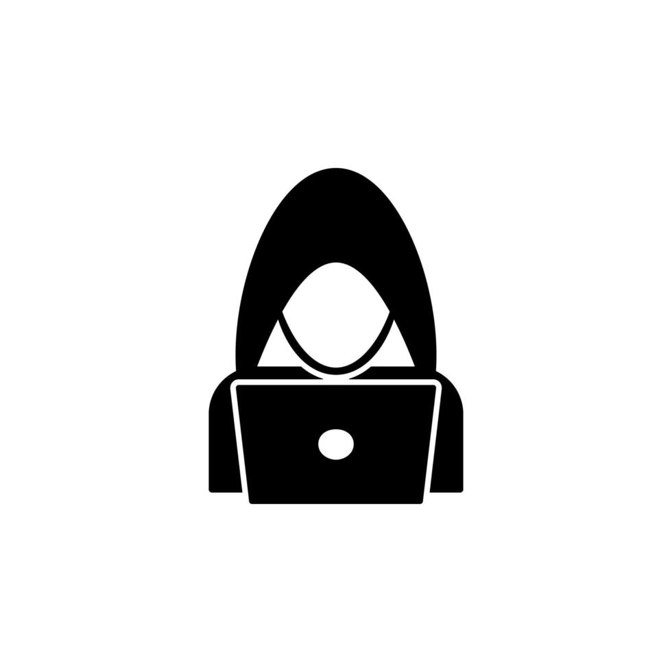hacker vector icon illustration