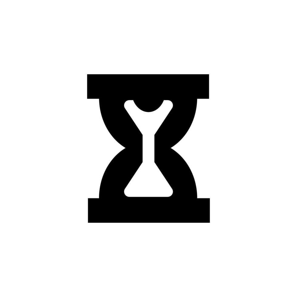 hourglass vector icon illustration