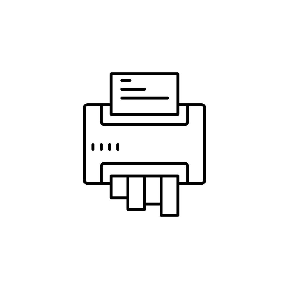 Shredder, file vector icon illustration