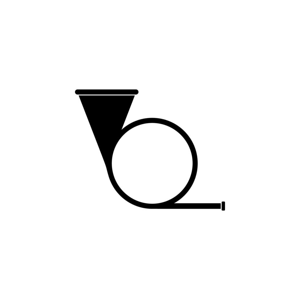 horn vector icon illustration