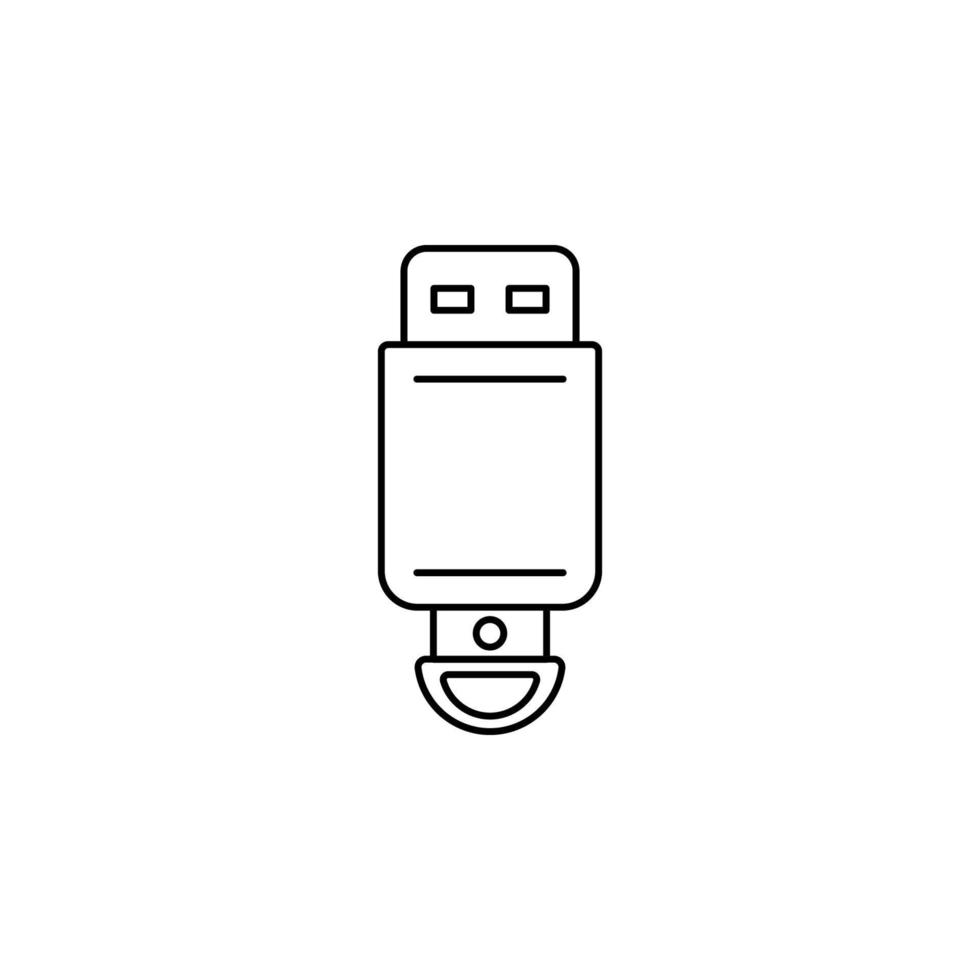 flash card line vector icon illustration
