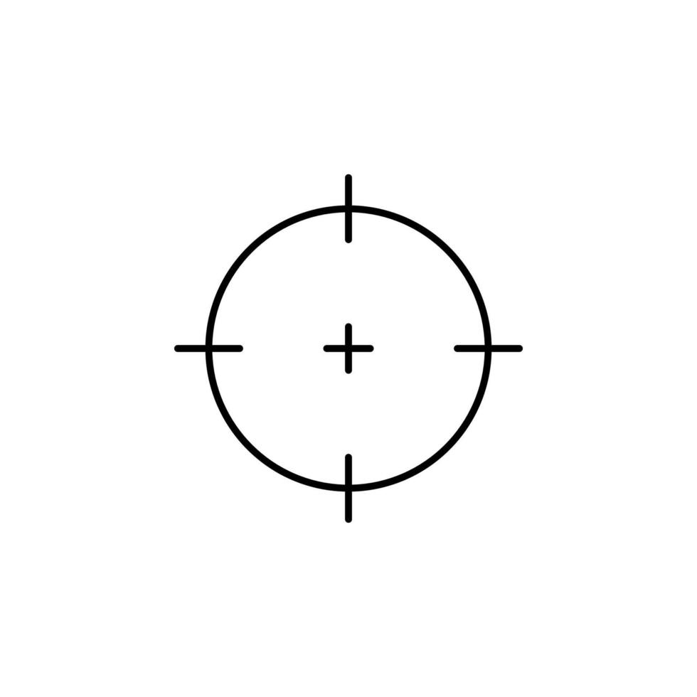 ilustración de icono de vector de destino