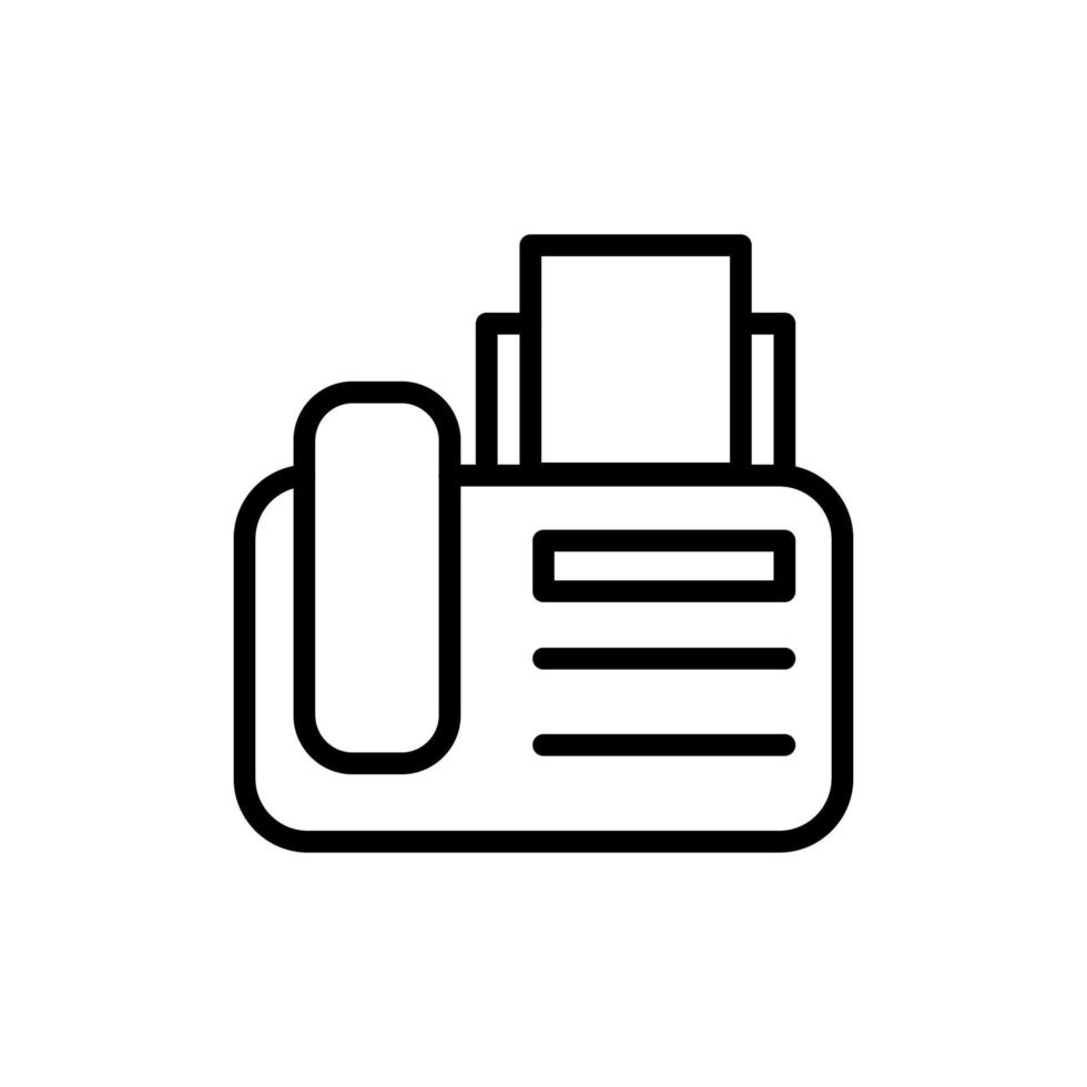 Phone, landline, fax vector icon illustration