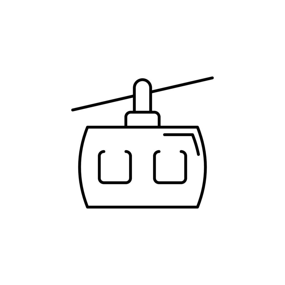 funicular vector icon illustration