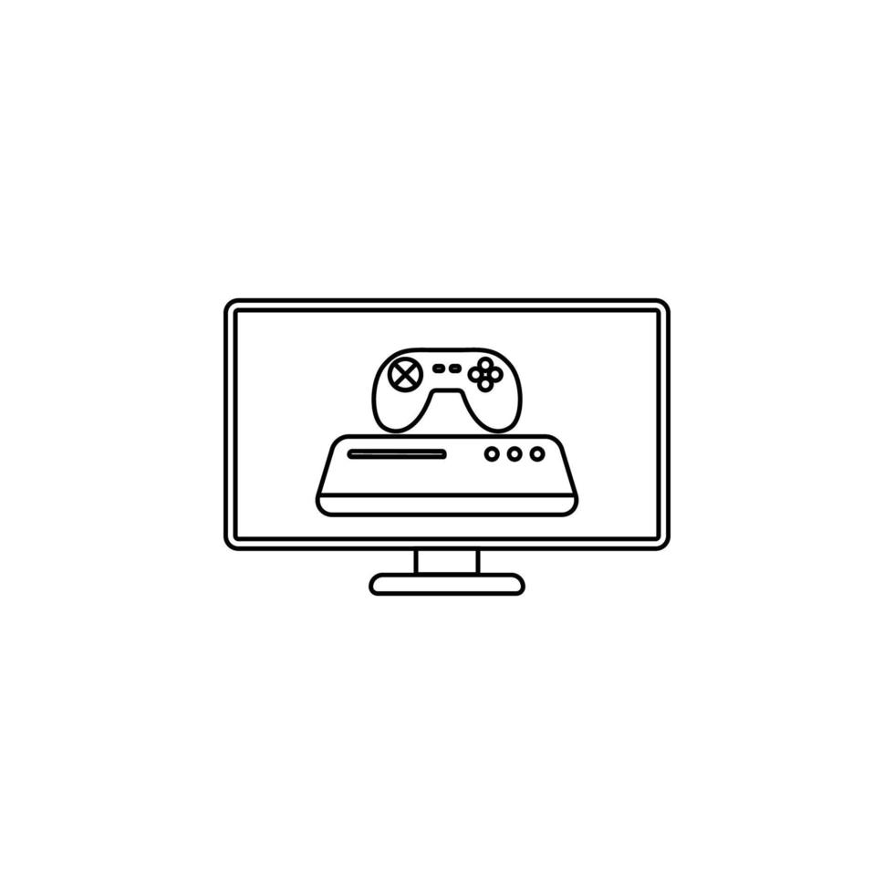 game console vector icon illustration