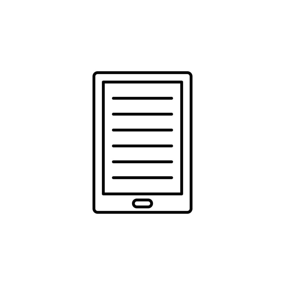 the tablet vector icon illustration