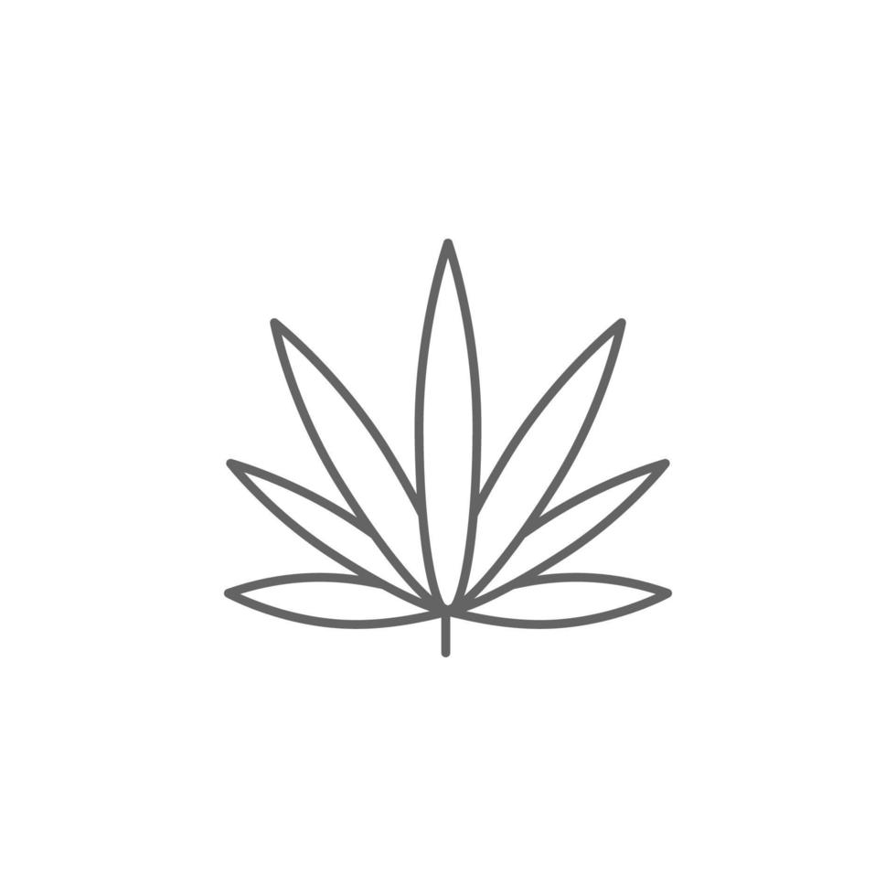 indica, marijuana vector icono ilustración