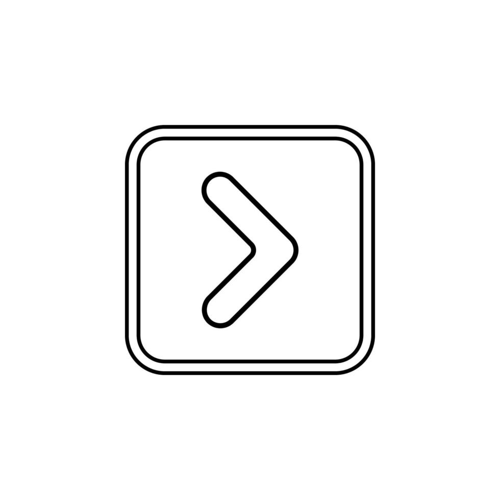 road sign on the right vector icon illustration
