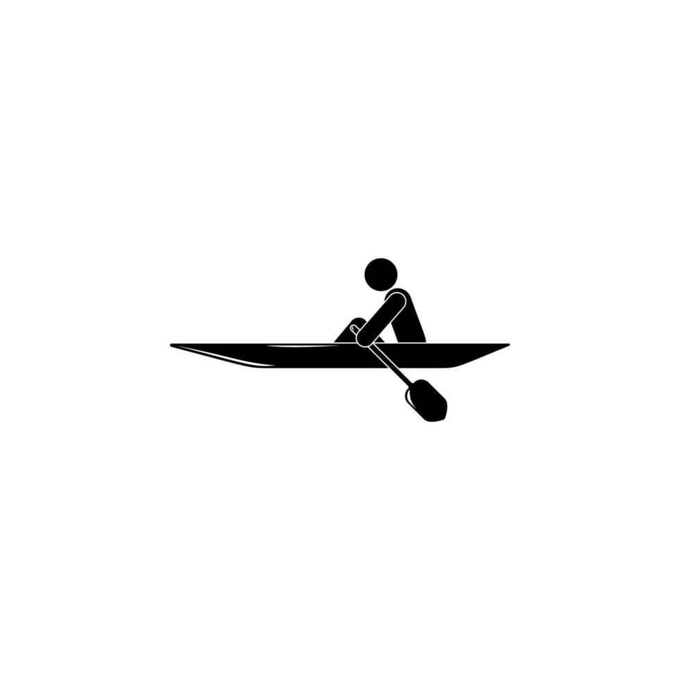 rowing vector icon illustration