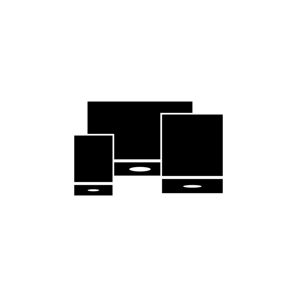 Web development, responsive design vector icon illustration