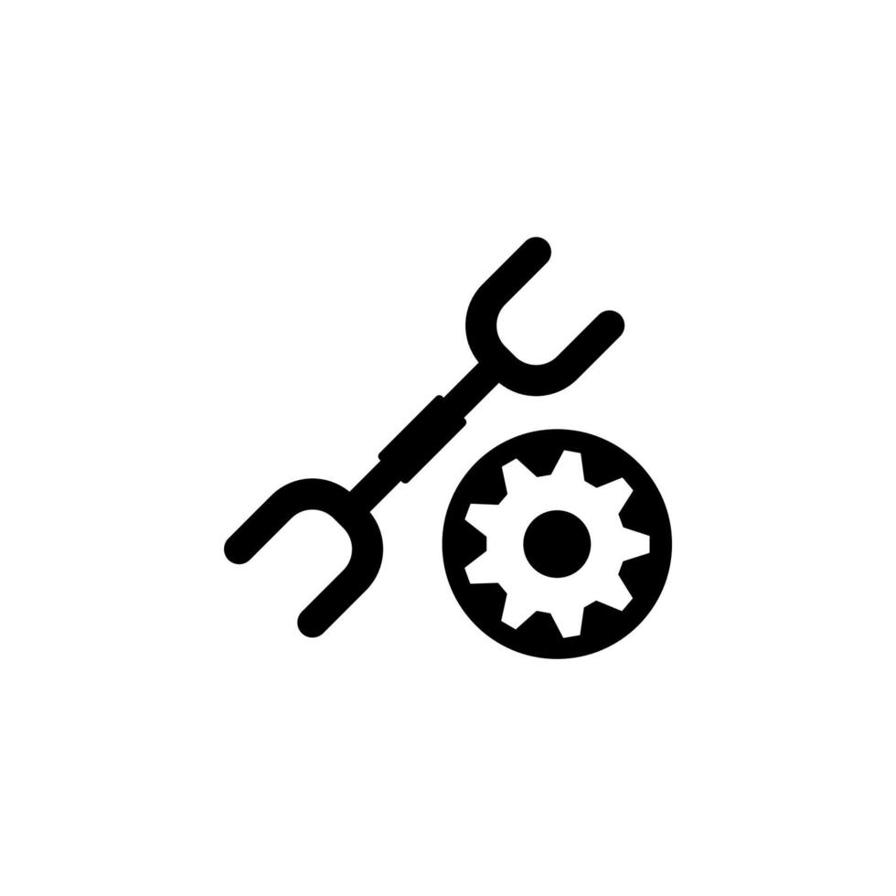 spanner and mechanism vector icon illustration