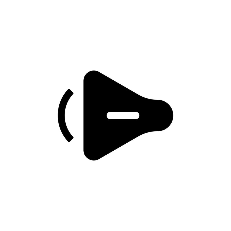 reduce sound vector icon illustration