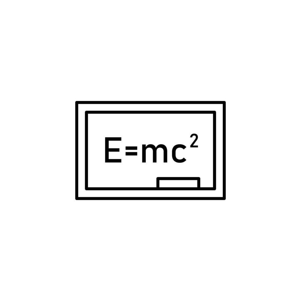 Einstein ley en tablero vector icono ilustración