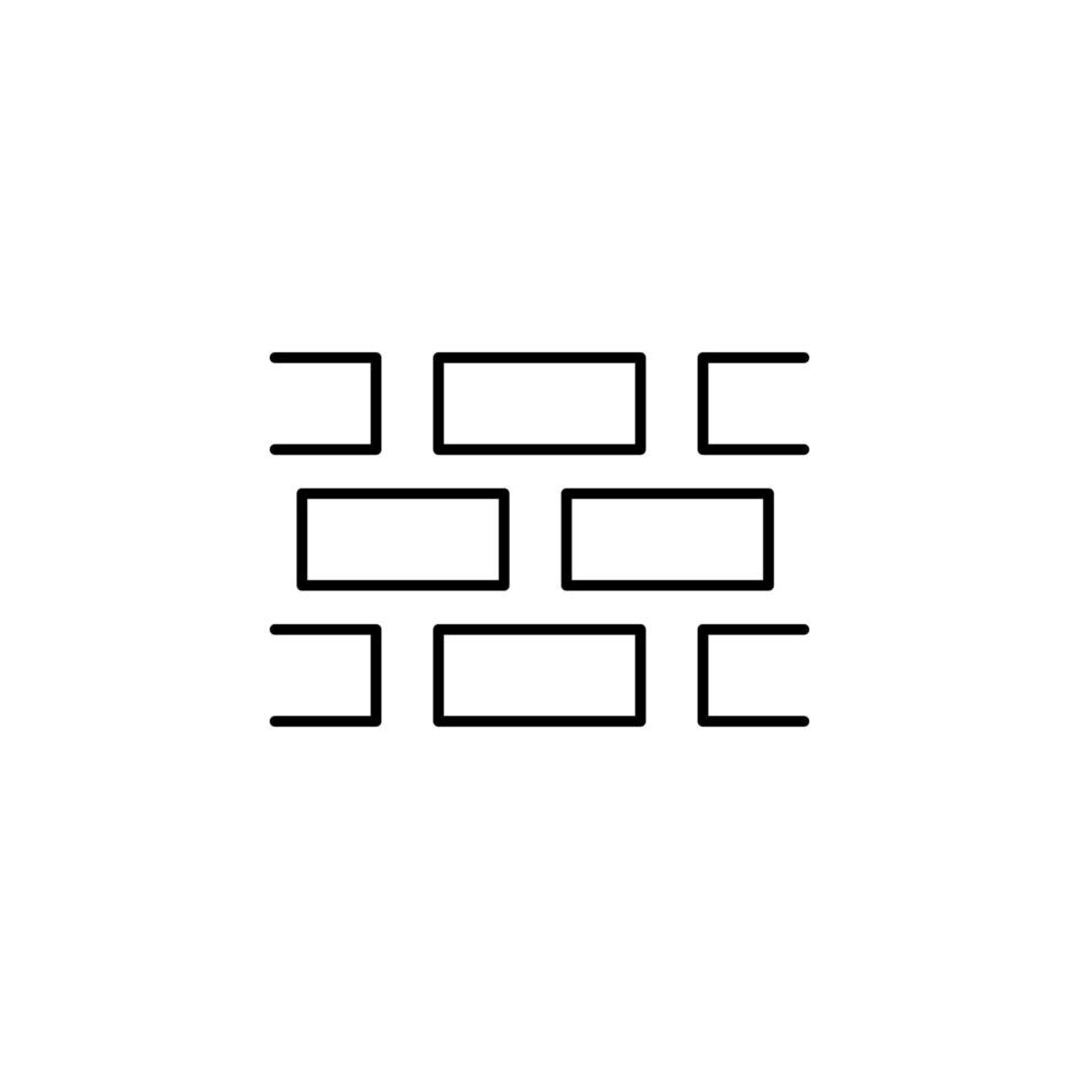 brick wall vector icon illustration