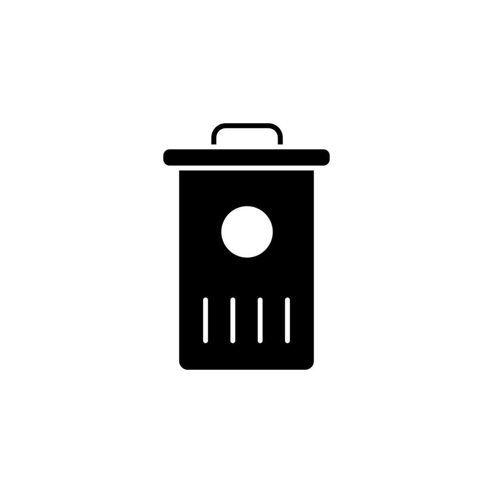 Bin, can, recycle vector icon illustration