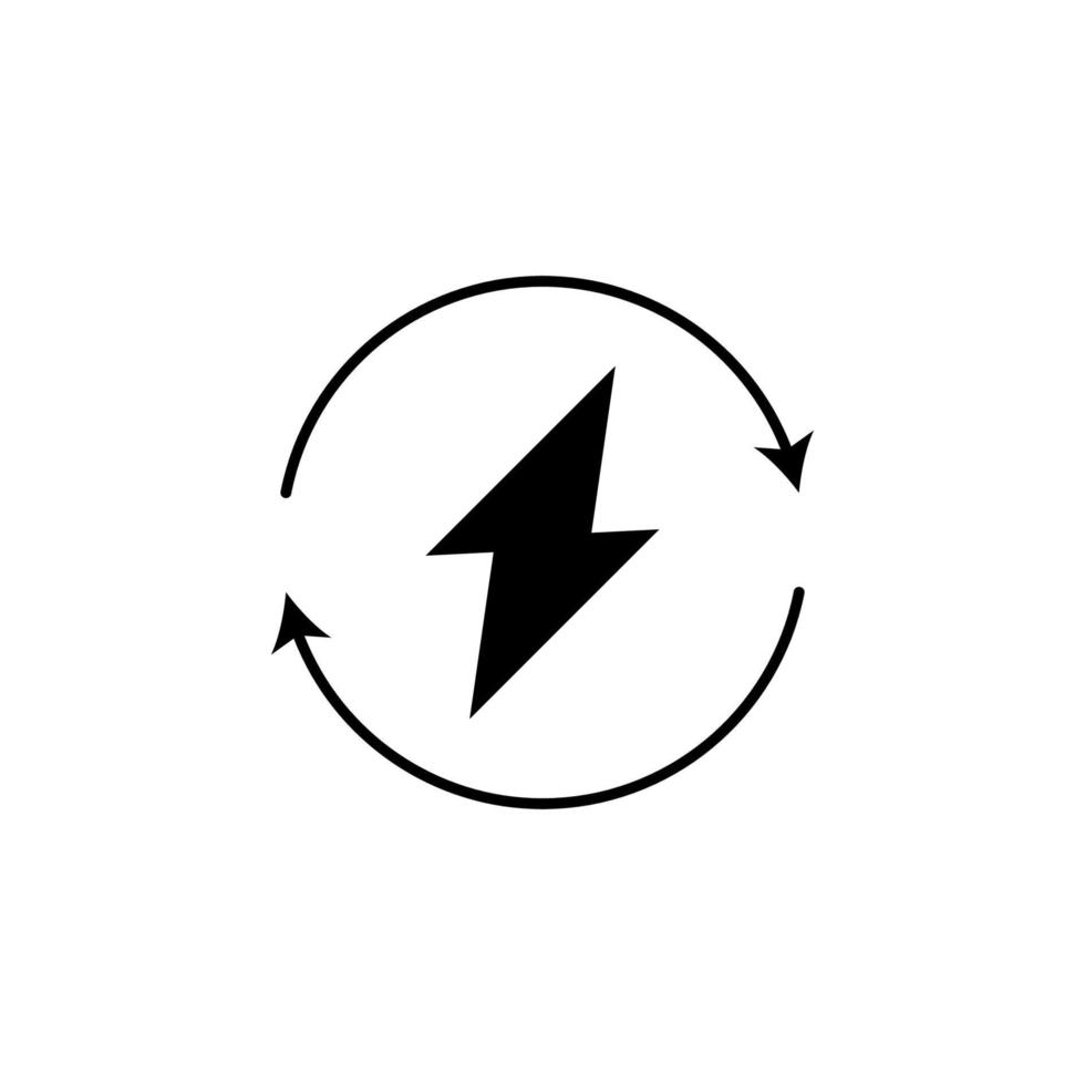 Renewable energy, power vector icon illustration