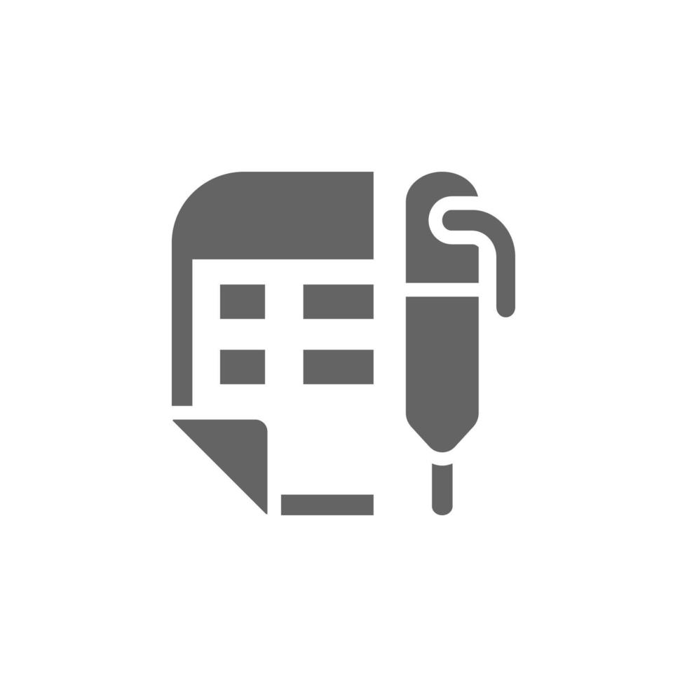 Scrapbook, tasks vector icon illustration