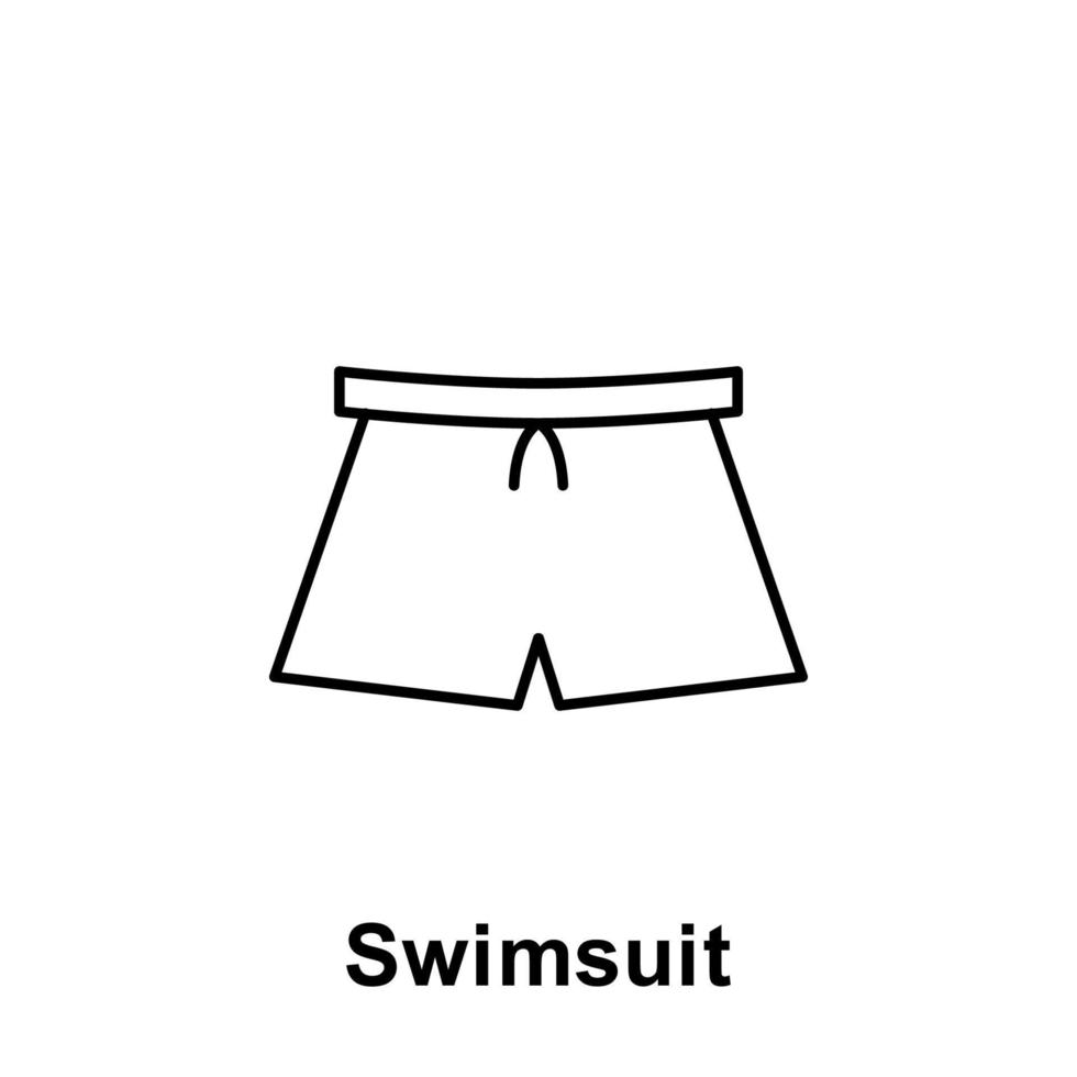 traje de baño vector icono ilustración