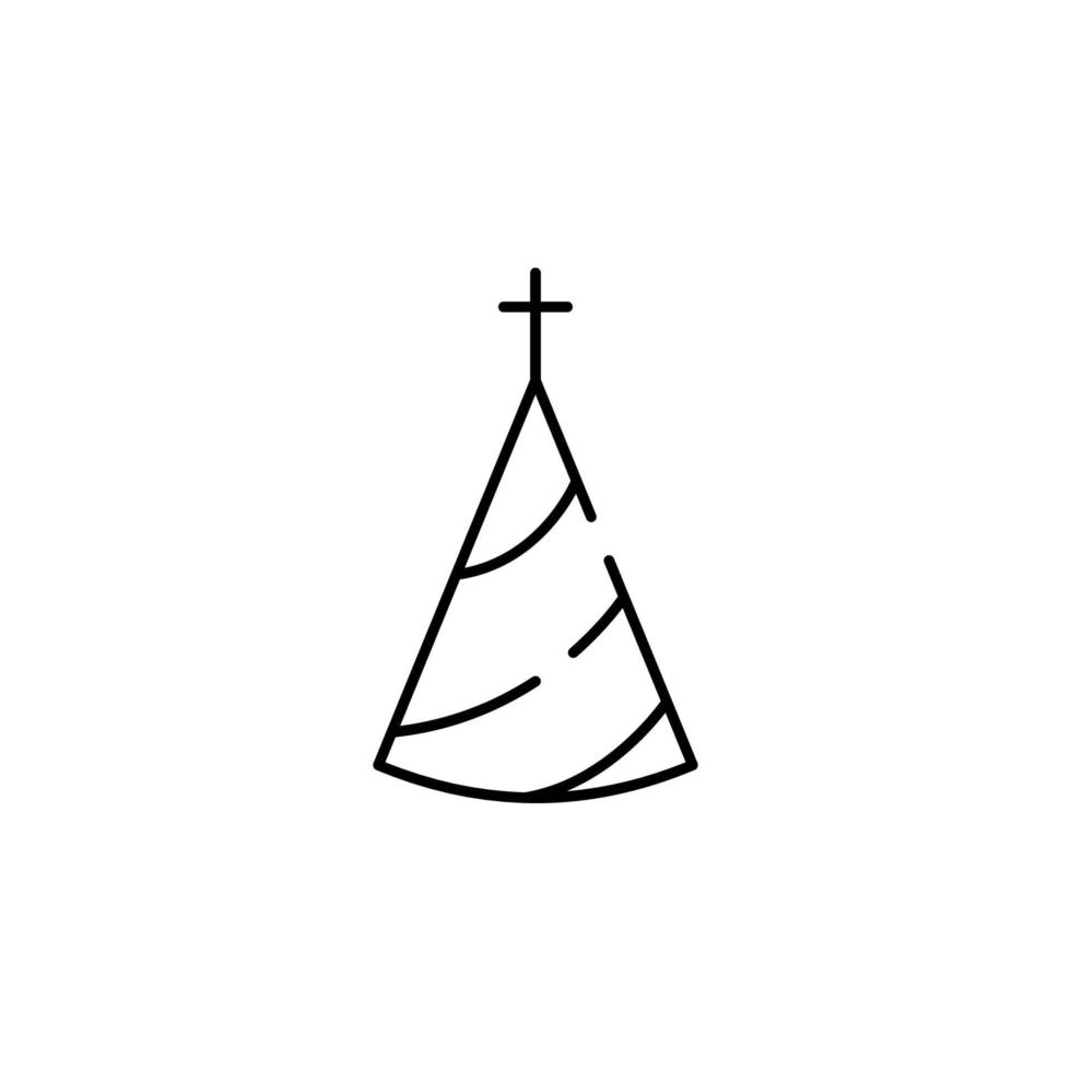 Christmas cap vector icon illustration