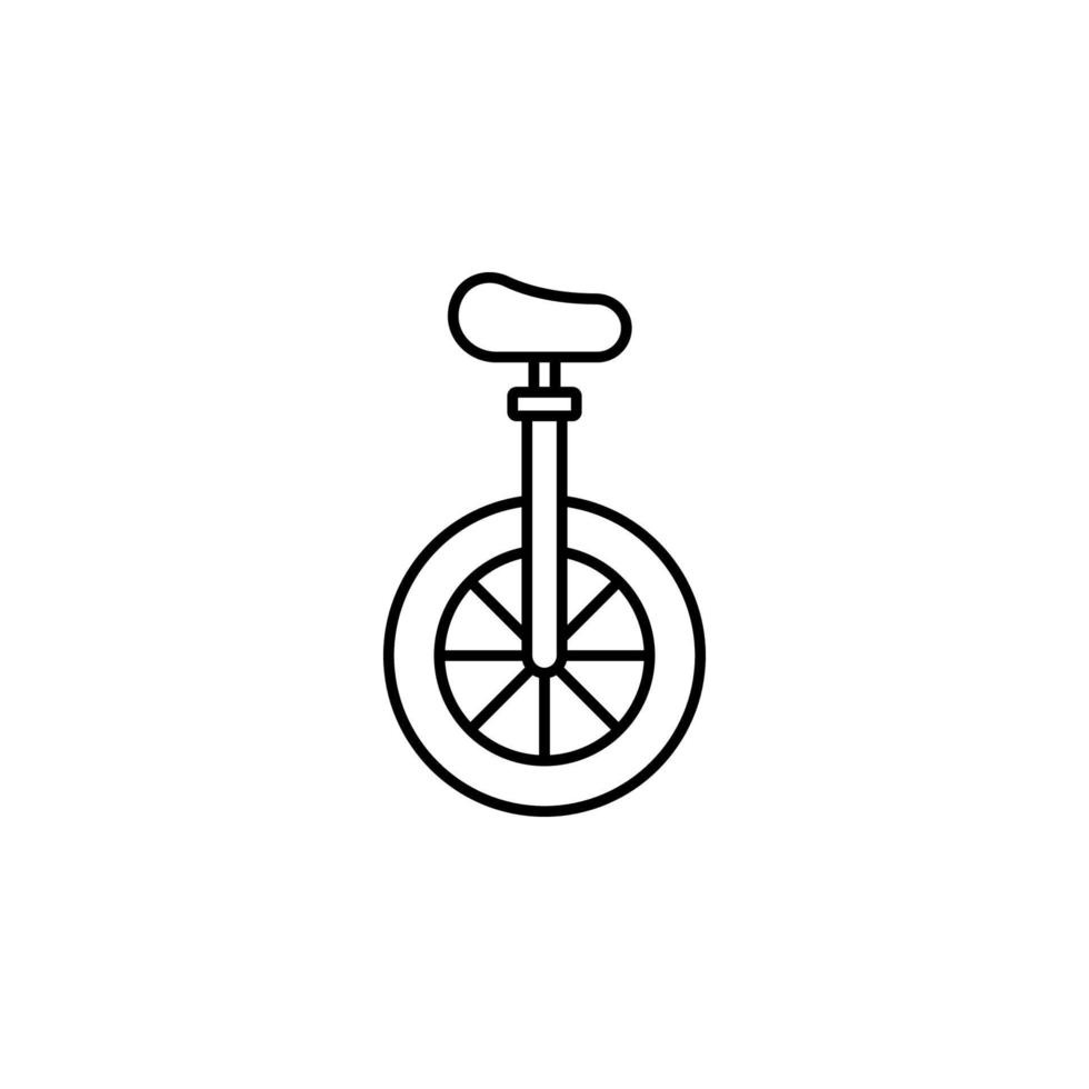 monociclo, bicicleta vector icono ilustración