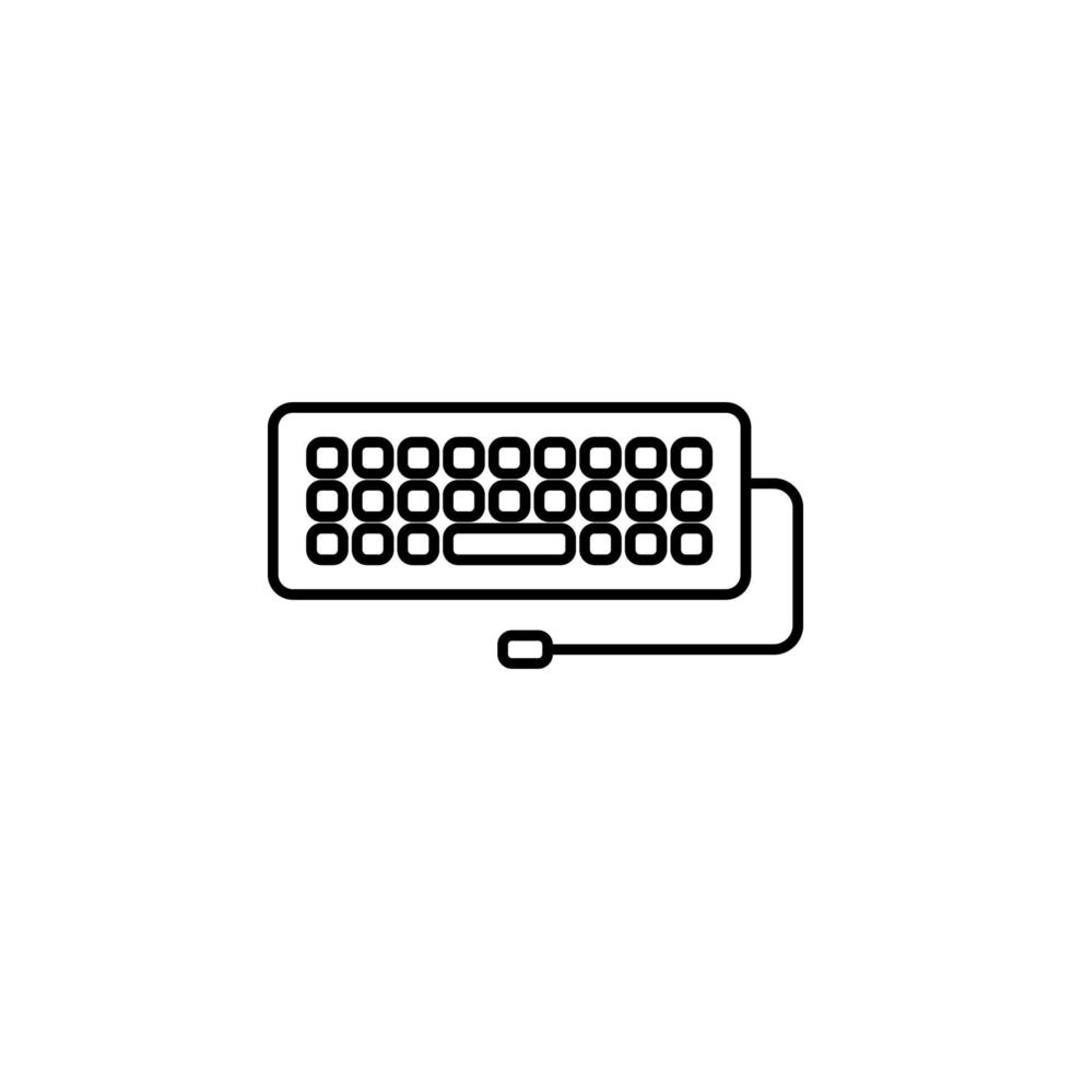 teclado vector icono ilustración