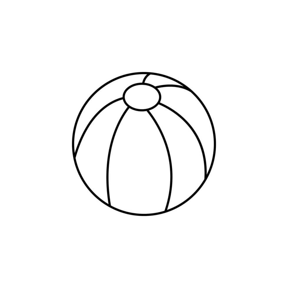 ball line vector icon illustration