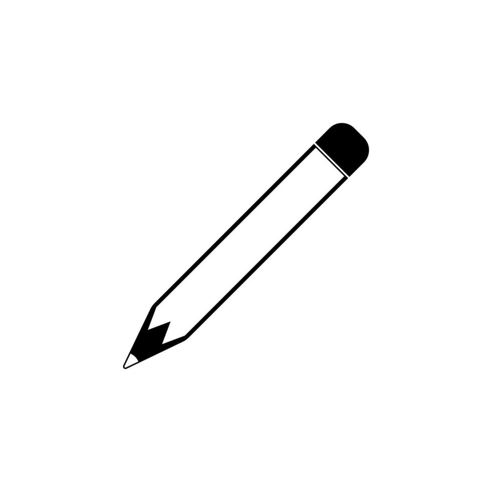 pencil vector icon illustration