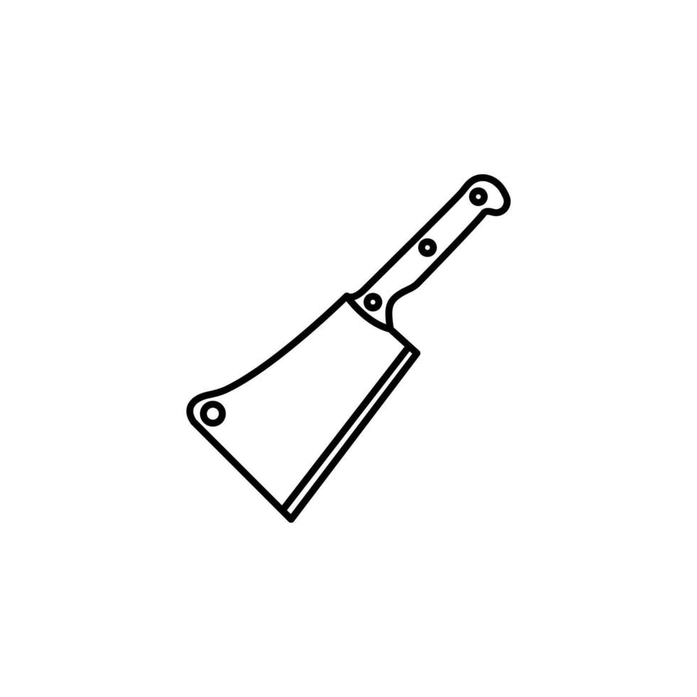 butcher knife, cleaver, hatchet vector icon illustration 23200566 Vector Art at Vecteezy