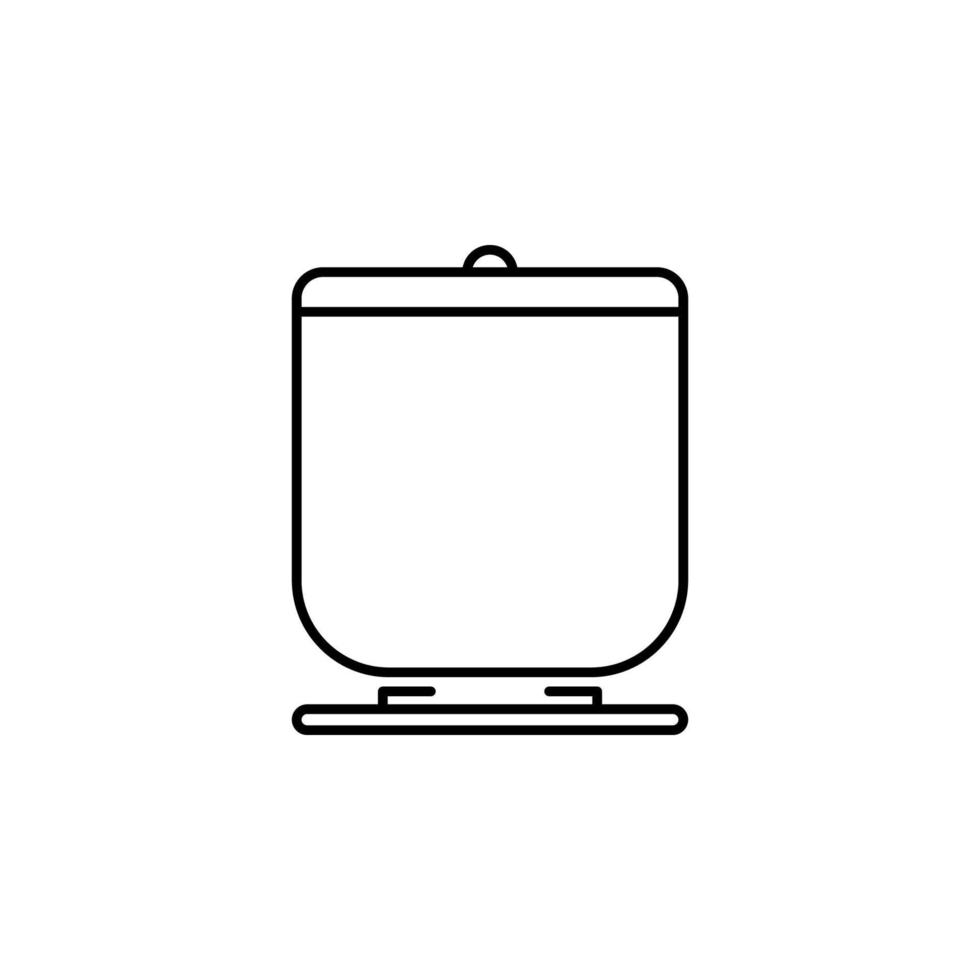 casserole vector icon illustration