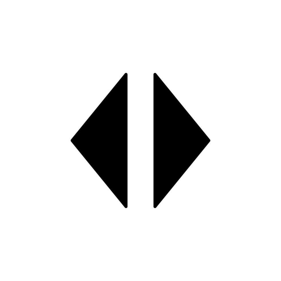 Arrow right left vector icon illustration