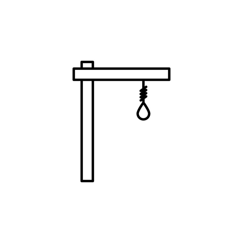 gallows vector icon illustration