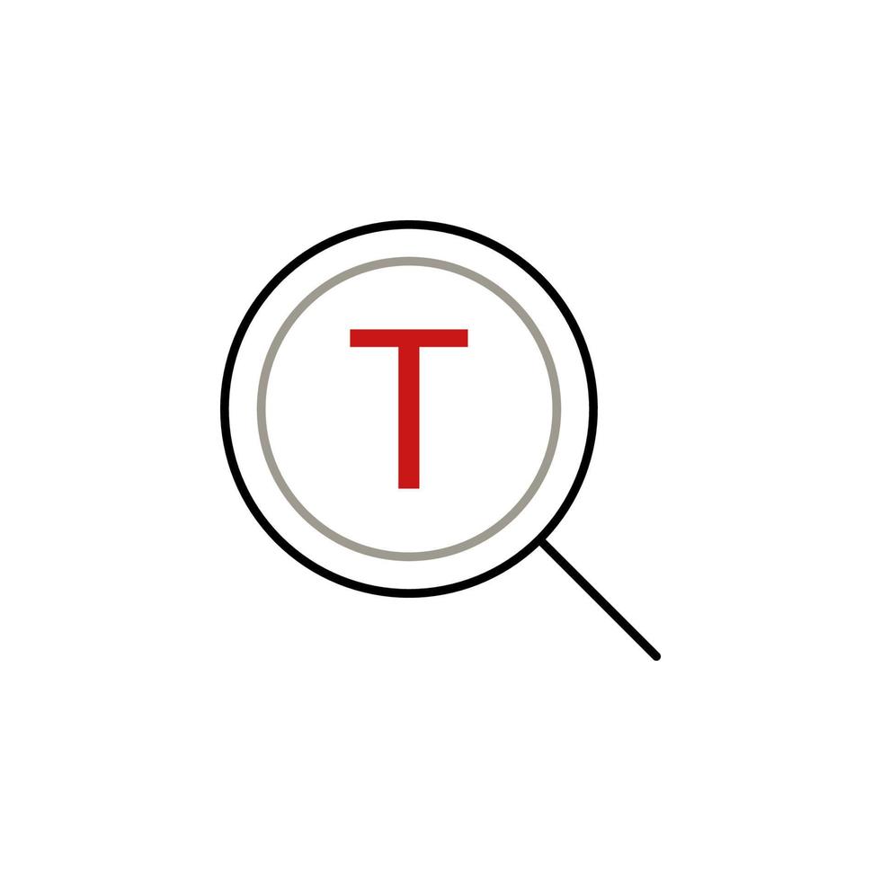 search text vector icon illustration