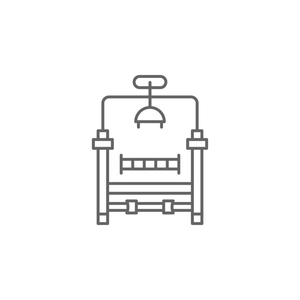 Death penalty, chair vector icon illustration