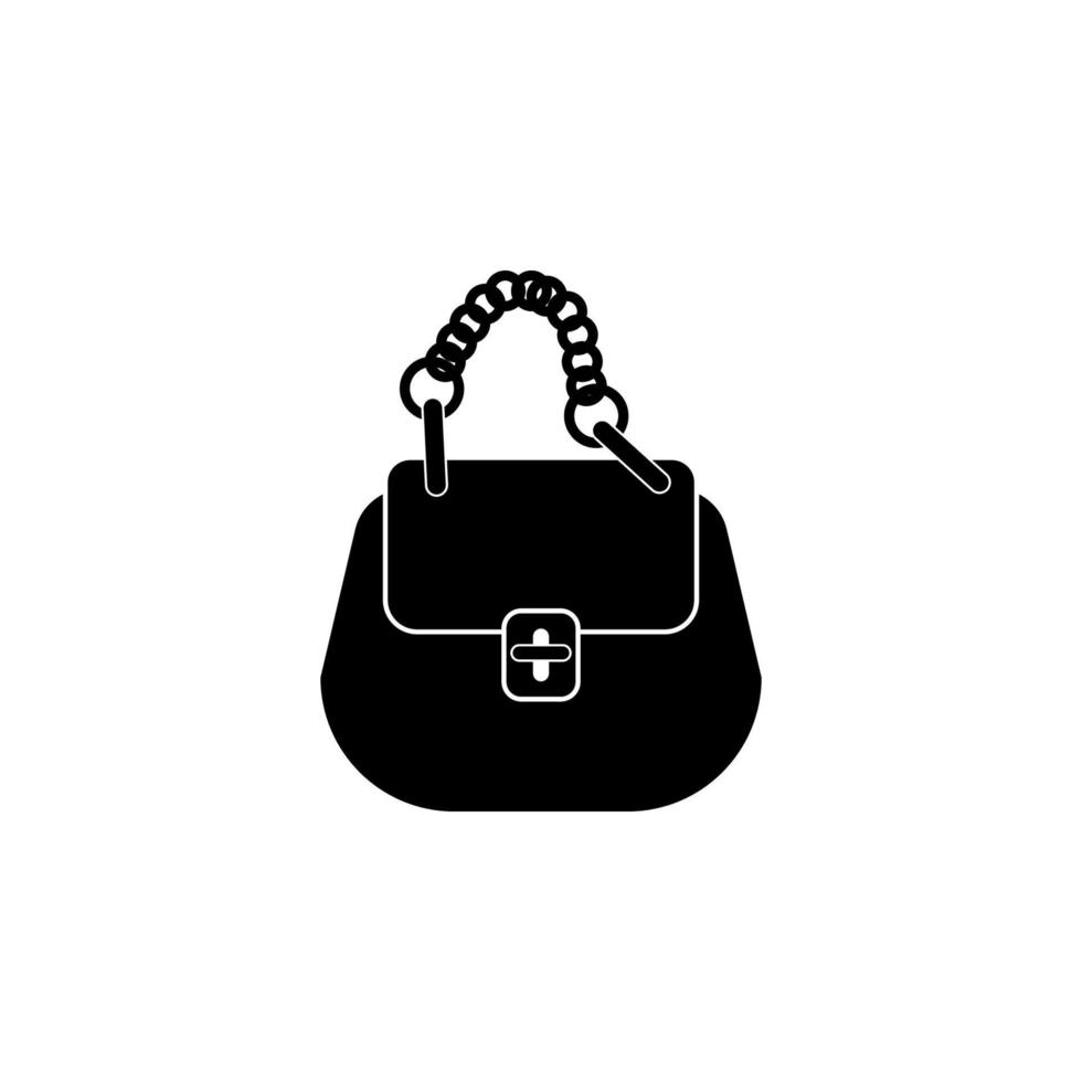 ladies handbag vector icon illustration