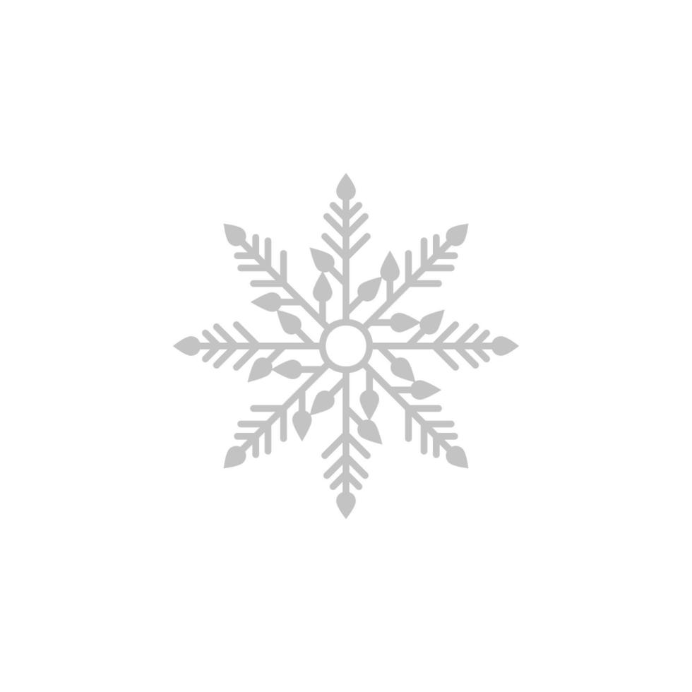 Snowflake, snow, winter vector icon illustration