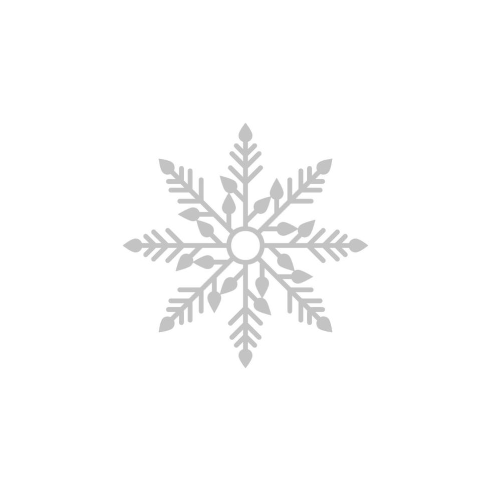 Snowflake, snow, winter vector icon illustration