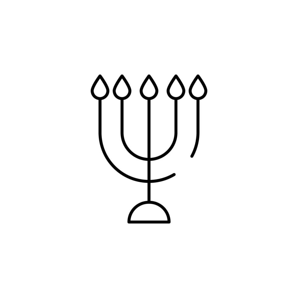 grande Menorah vector icono ilustración